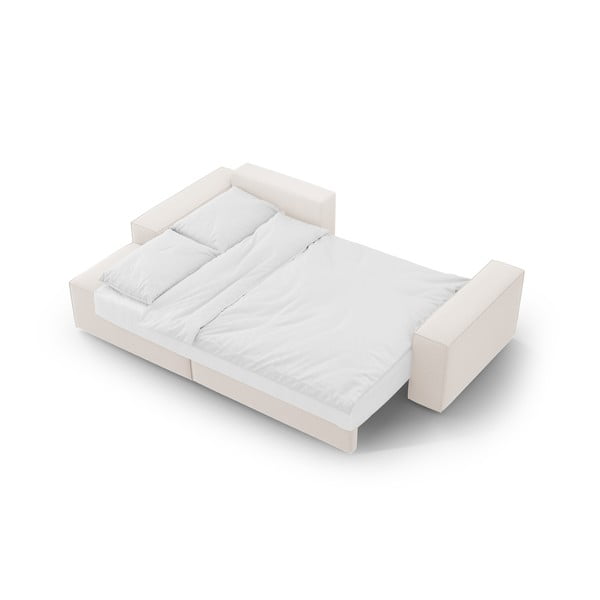 Bézs kinyitható sarokkanapé (bal oldali) Jodie – Micadoni Home-image-4