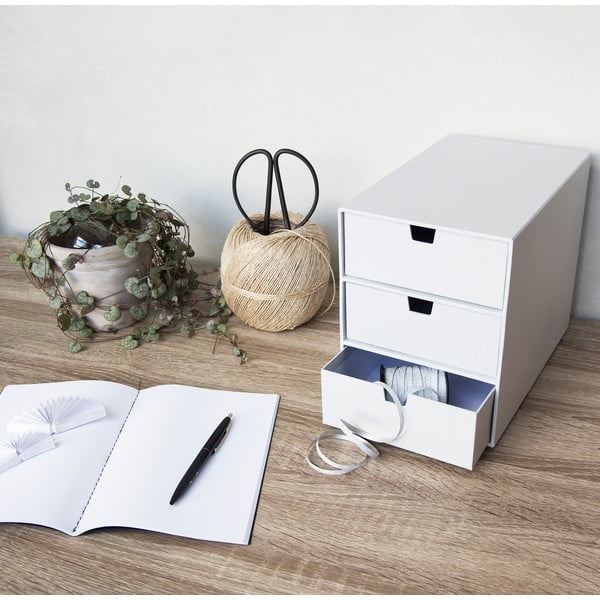Ingrid fehér doboz 3 fiókkal - Bigso Box of Sweden-image-3