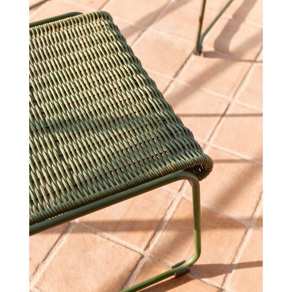 Zöld kerti puff Maurina – Kave Home-image-4