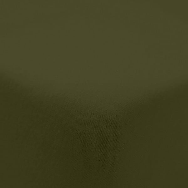 Khaki gumis flanel lepedő 135x190 cm Brushed – Catherine Lansfield-image-2