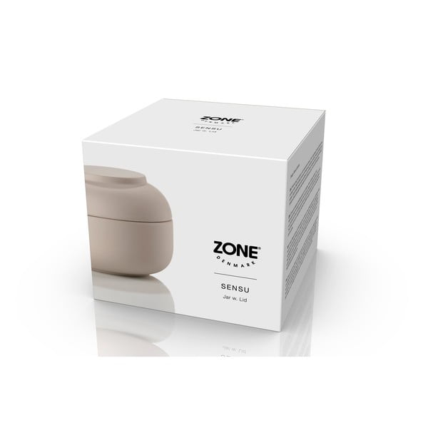 Bézs agyagkerámia fürdőszobai rendszerező vattakorongokhoz Sensu – Zone-image-4