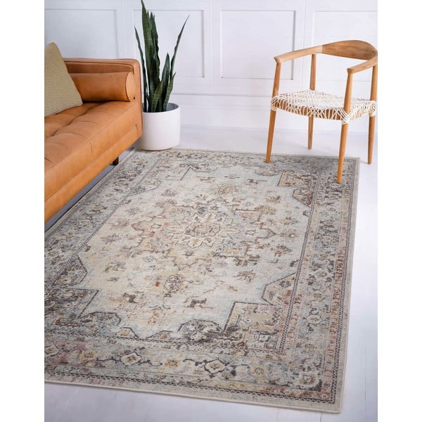 Krémszínű szőnyeg 200x290 cm Flores – Asiatic Carpets-image-2