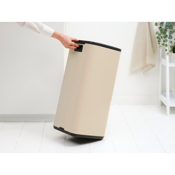Bézs acél érintésre nyíló szemetes 30 l Bo Touch – Brabantia-image-2
