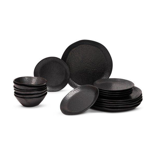 Kőedény hatszemélyes étkészlet 18 db-os Dark Moon – Bonami Selection