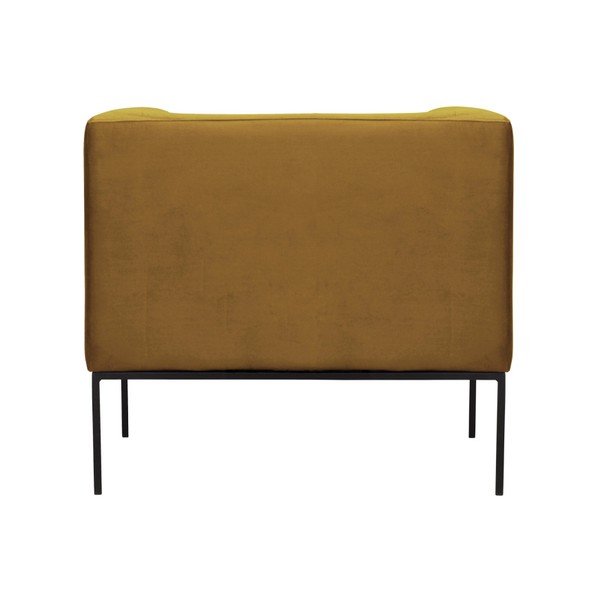 Neptune sárga bársony fotel - Windsor & Co Sofas-image-4