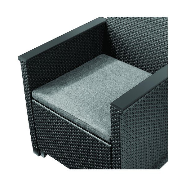 Sötétszürke műrattan kétszemélyes kerti lounge szett Elodie – Keter-image-2