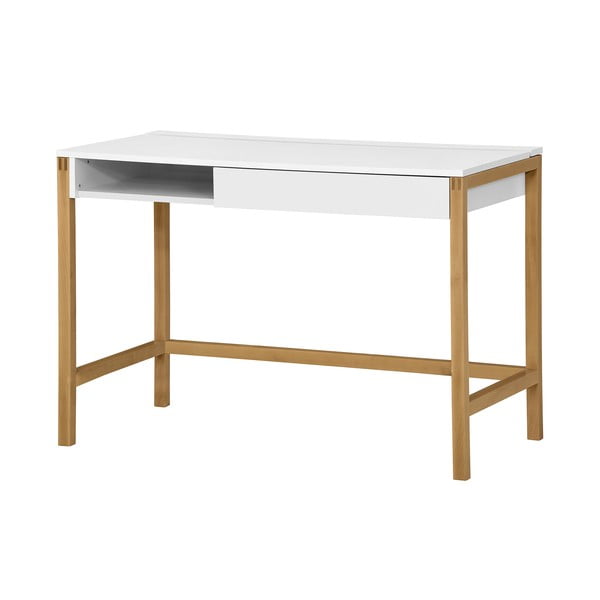 NorthGate íróasztal, fehér asztallappal - Woodman-image-2