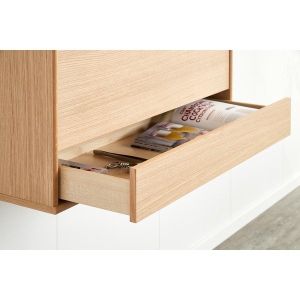 Bortároló szekrény tölgyfa dekorral 89x61 cm Mistral 004 - Hammel Furniture-image-4