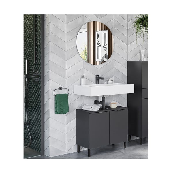 Antracitszürke fürdőszoba bútor szett Arcena – Germania-image-1