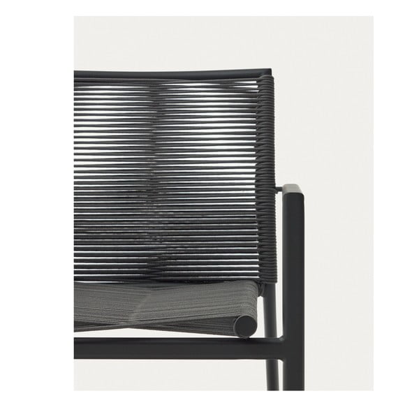Sötétszürke fém kerti szék Culip – Kave Home-image-1