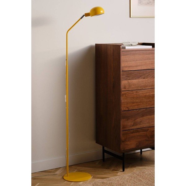 Sárga fém állólámpa hajlítható szerkezettel (magasság 146 cm) Lincon – Jotex-image-2