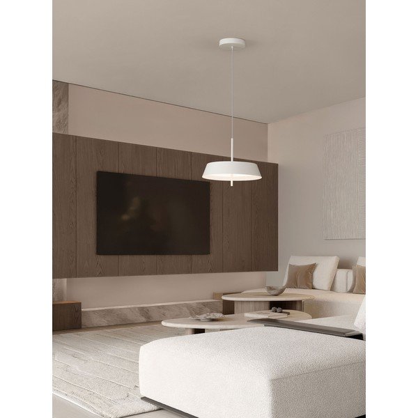 Fehér alumínium LED dimmelhető függőlámpa ø 45 cm Velio – Nova Luce-image-1