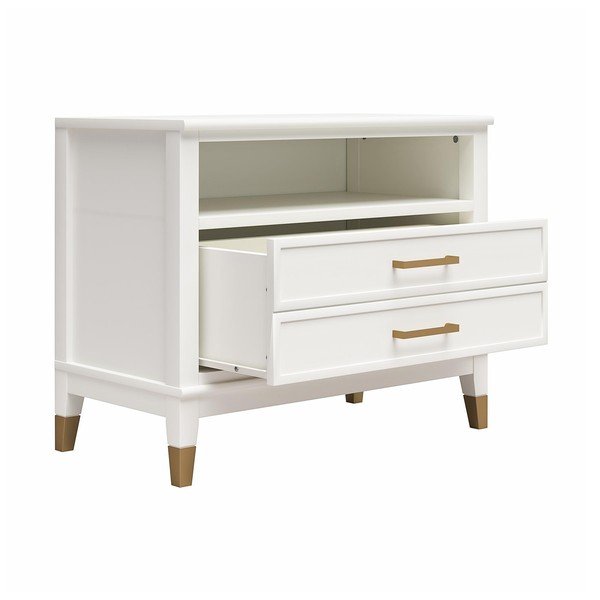 Fehér éjjeliszekrény Westerleigh – CosmoLiving by Cosmopolitan-image-2