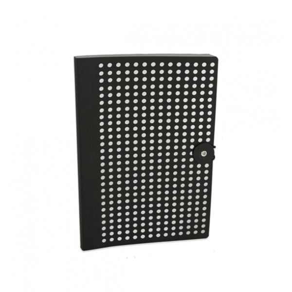 Laser fekete jegyzetfüzet, 160 oldalas - Portico Designs