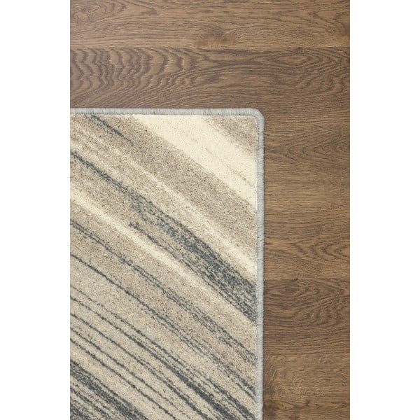 Krémszínű gyapjú szőnyeg 133x180 cm Haze – Agnella-image-3