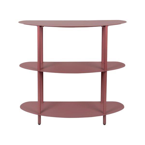 Borvörös fém polcos állvány 90x82x28 cm Riqueza – Leitmotiv-image-2