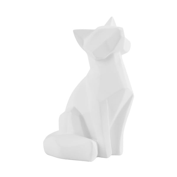 Origami Fox matt fehér szobor, magasság 15 cm - PT LIVING