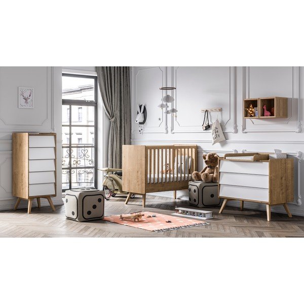 Vin fehér komód 3 fiókkal - Vox-image-1