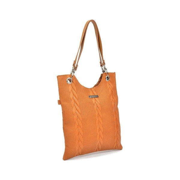 Lidia konyak barna bőr kézitáska - Mangotti Bags-image-4