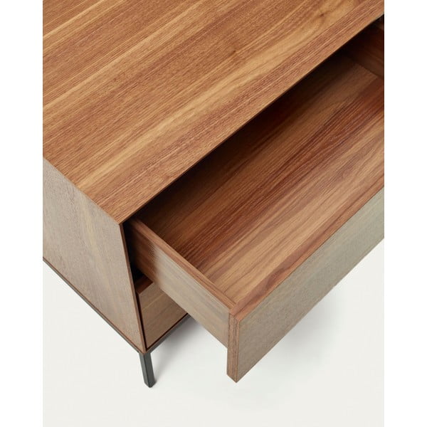 Natúr színű éjjeliszekrény diófa dekorral Vedrana – Kave Home-image-4