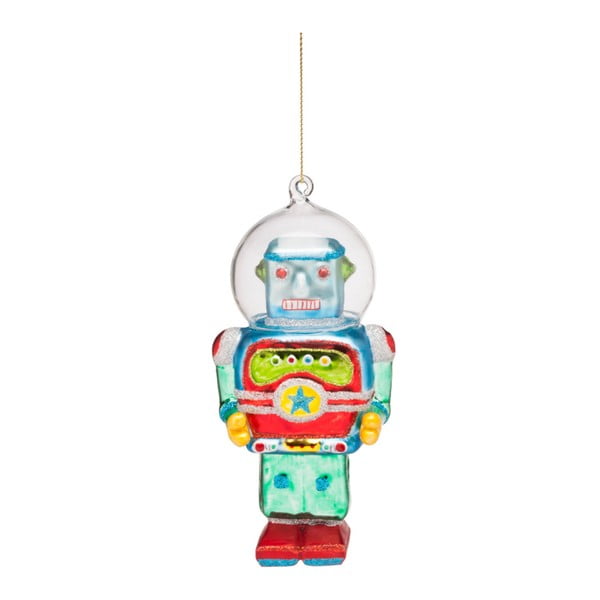 Robot karácsonyi üveg függődísz - Butlers