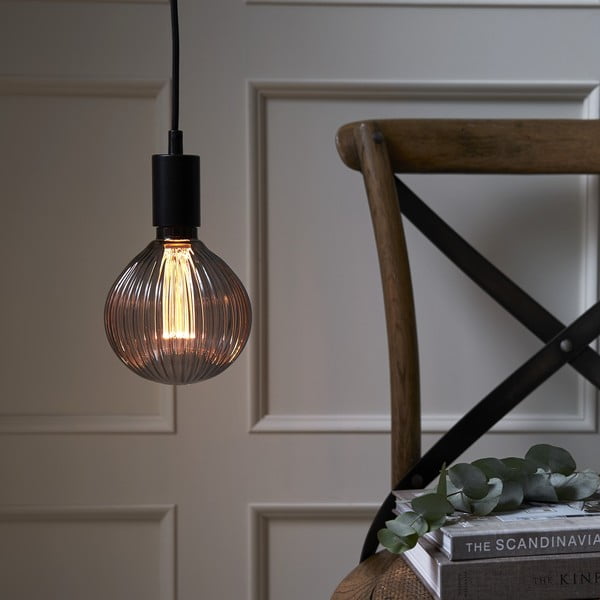 Meleg színű LED dekoratív  izzó E27, 1 W NGC Stripe – Star Trading-image-1