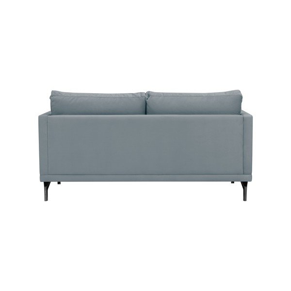 Jupiter szürke kétszemélyes kanapé, fekete lábakkal - Windsor & Co Sofas-image-3