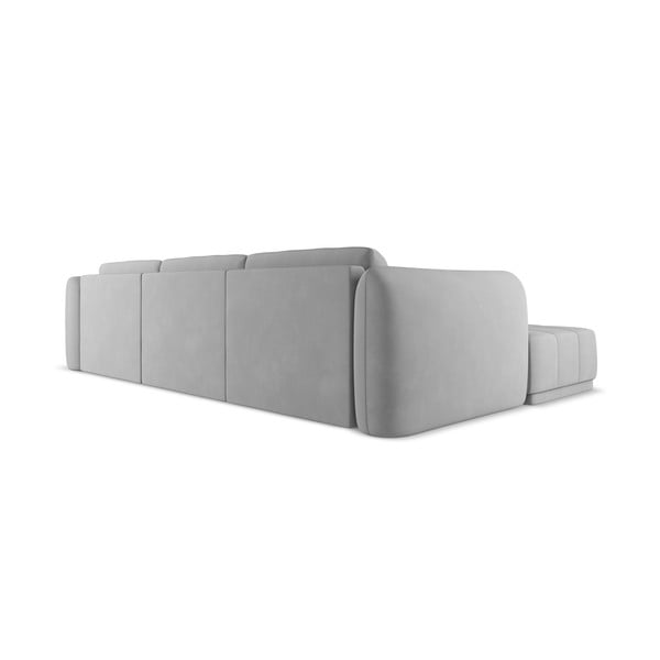 Világosszürke sarokkanapé (bal oldali) Hoku – Makamii-image-4