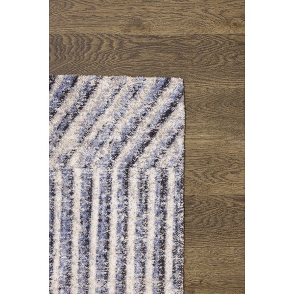 Világoskék gyapjú szőnyeg 200x300 cm Strokes – Agnella-image-3