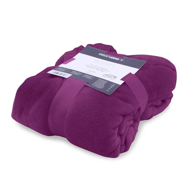 Robby sötétlila mikroszálas uniszex fürdőköpeny, méret XS - DecoKing-image-3