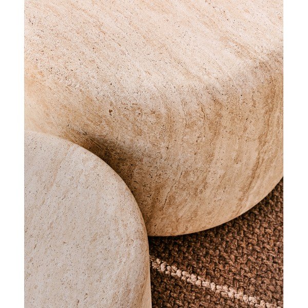 Beton kerek kerti kisasztal ø 60 cm Drasi – Kave Home-image-3