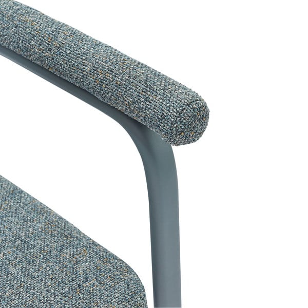 Szürke kárpitozott karfás étkezőfotel szett 2 db-os Ecto – Hübsch-image-4