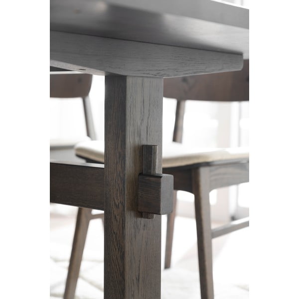 Bővíthető étkezőasztal tölgyfa dekoros asztallappal 240x95 cm Westville - Rowico-image-4