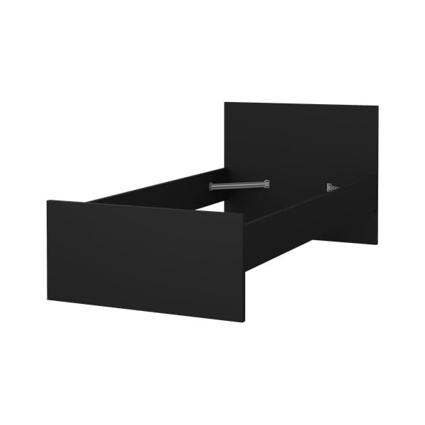 Fekete egyszemélyes ágy 90x190 cm Naia – Tvilum-image-3