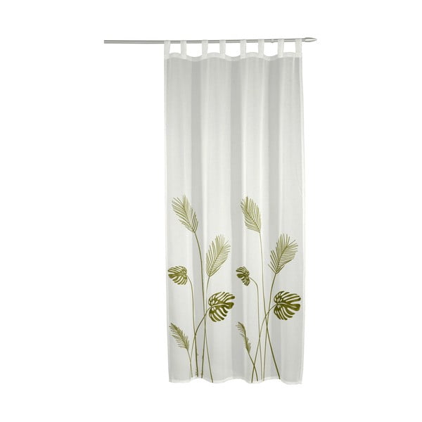 Fehér-zöld voile fényáteresztő függöny 135x245 cm – Sehlbach