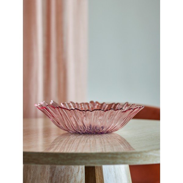 Világos rózsaszín üveg tál ø 31 cm Mariko – Bloomingville-image-1