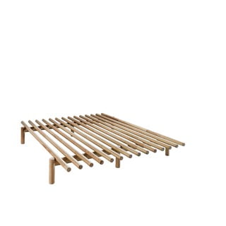 Pace Natural kétszemélyes ágy borovi fenyőből, 140 x 200 cm - Karup Design