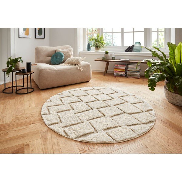 Handira krémszínű szőnyeg, ⌀ 160 cm - Mint Rugs-image-3