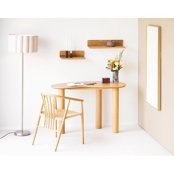 Bézs-ezüstszínű len állólámpa (magasság 150 cm) Wattom – House Nordic-image-1