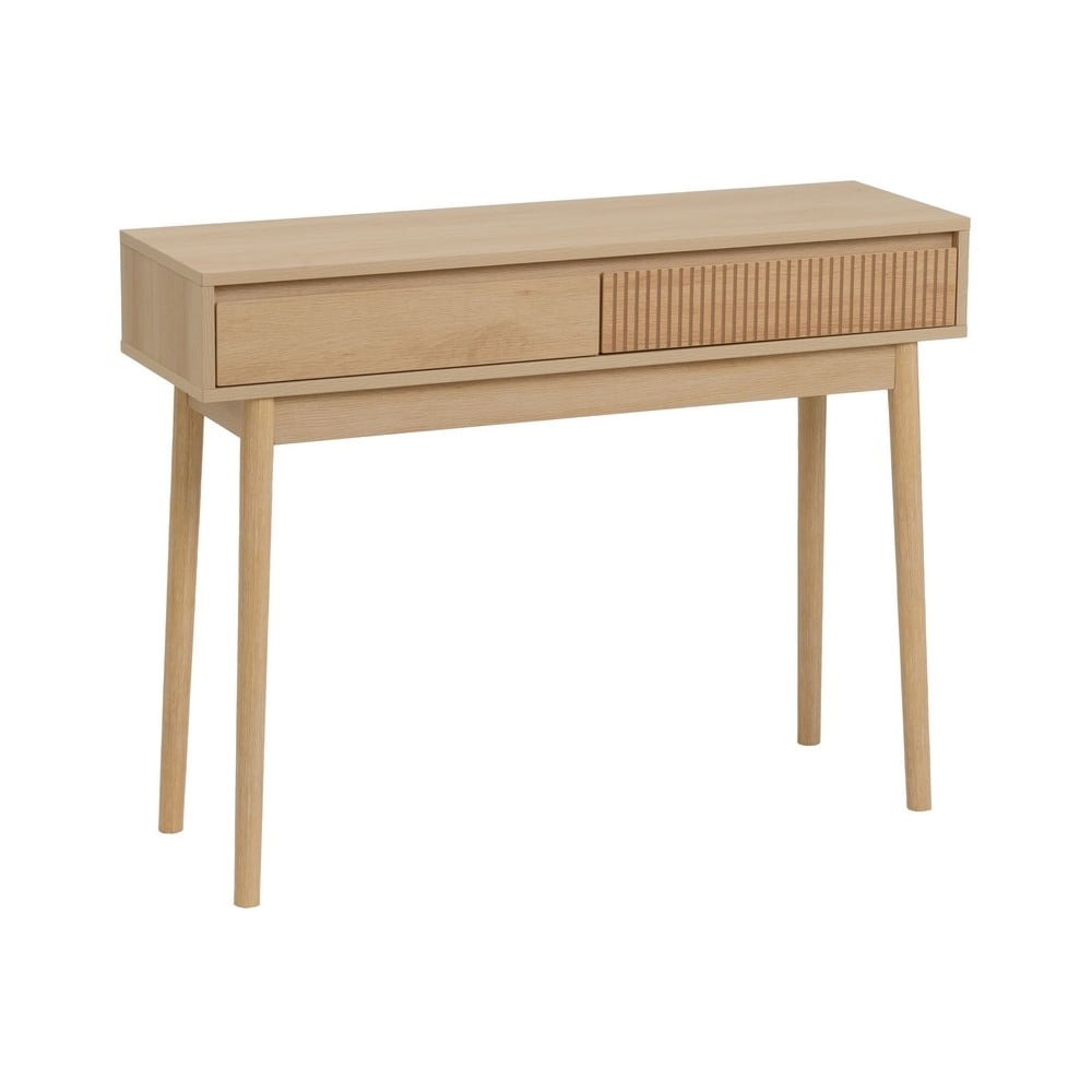 Natúr színű konzolasztal 30x100 cm Iona – Casa Selección