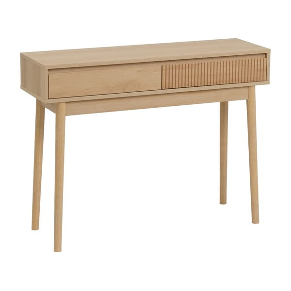 Natúr színű konzolasztal 30x100 cm Iona – Casa Selección