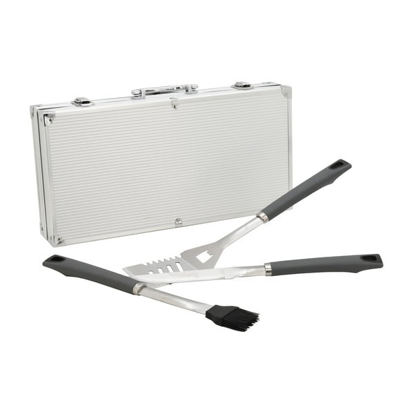 Alu Grey Line 11 db-os grillező eszközkészlet táskával - Cattara-image-3