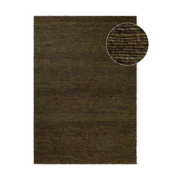 Sötétzöld kézi szövésű gyapjú szőnyeg 160x230 cm Bexley Woolwich – Ted Baker