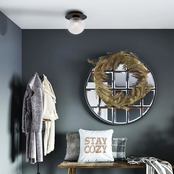 Musa fekete mennyezeti lámpa, ø 14 cm - SULION-image-1