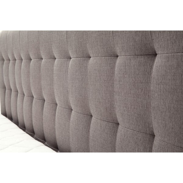 Szürke-barna boxspring ágy 180x200 cm Massello – Meise Möbel-image-2