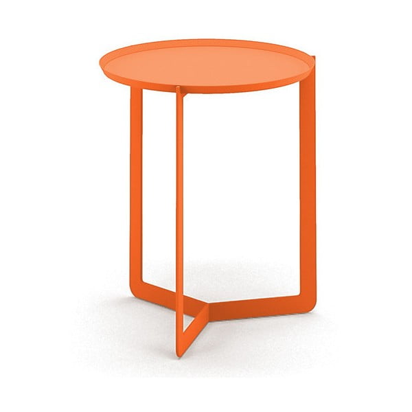 Round narancssárga tálca-asztal, Ø 40 cm - MEME Design