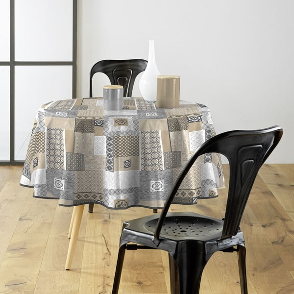 PVC lemosható asztalterítő ø 160 cm Costa – douceur d'intérieur-image-1