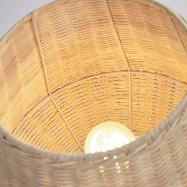 Natúr színű rattan asztali lámpa rattan búrával (magasság 30 cm) Kamaria – Kave Home-image-2