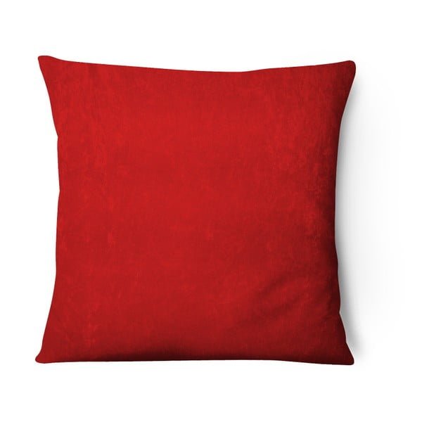 Series piros színű bársony párnahuzat, 43 x 43 cm