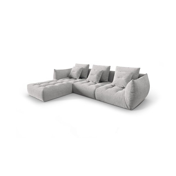 Világosszürke sarokkanapé (variálható) Bloom – Micadoni Home-image-2